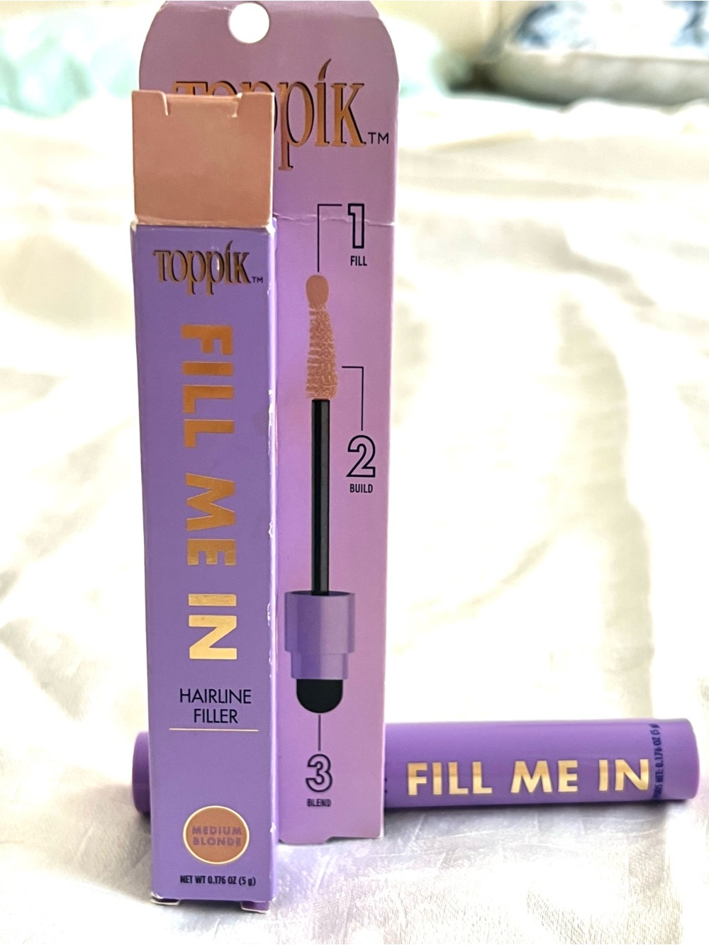 3/$30 ⭐️ Toppik Fill Me In Buildable Hairline Filler Medium Blonde New